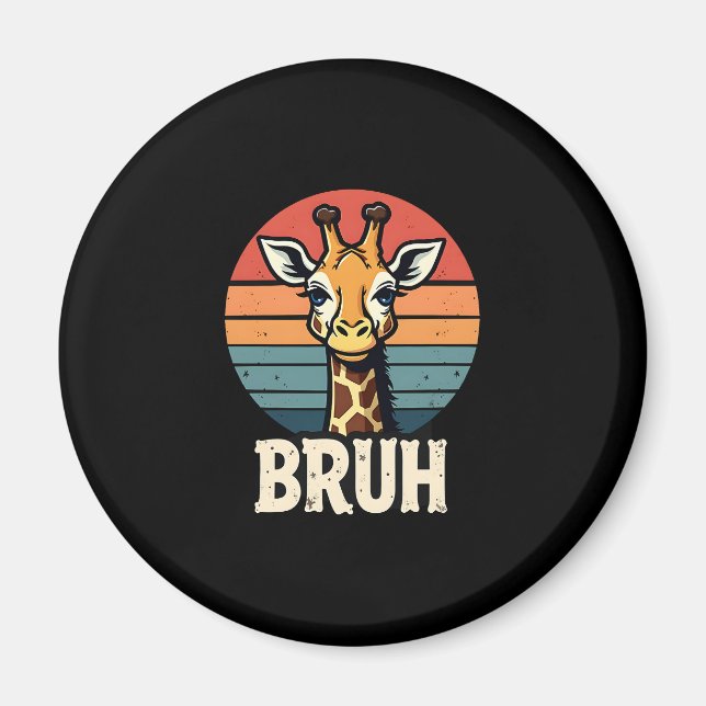 Funny Animal Giraffe Meme Face Festive Xmas T-Shir Magnet (Vorne)