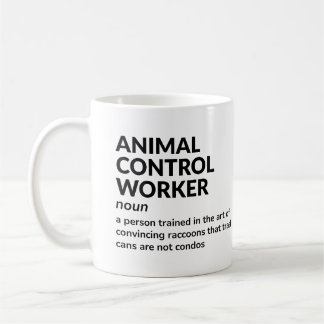 Funny Animal Kontrolle Officer - Definition Kaffeetasse