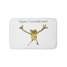 Funny Animal Leaping Frog, I Liebe Bath Time