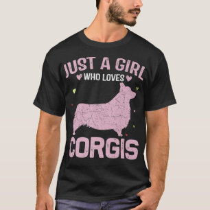 Funny Animal Lovers Women Just A Girl Lieben Co T-Shirt