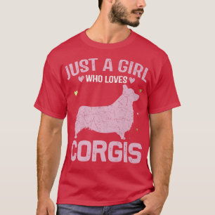 Funny Animal Lovers Women Just A Girl Lieben Co T-Shirt