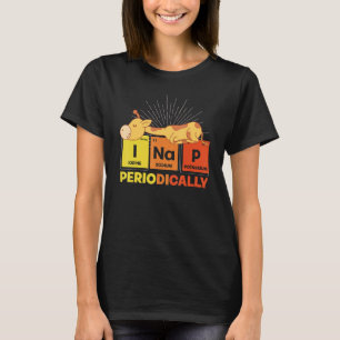 Funny Animal Nickerchen Periodic Table Pajama Nied T-Shirt