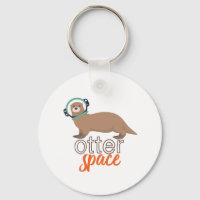 Funny Animal Puns Spaß Otter Space Cartoon