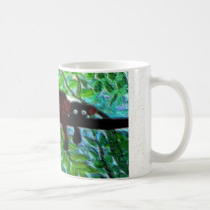 Funny Animal Red Lemur entspannend Tasse