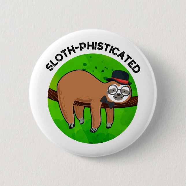 Funny Animal Slot Pun Button (Vorderseite)