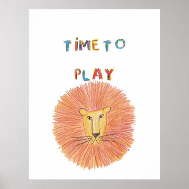 Funny Animals Erholung Poster Print Kids Room Deck (Vorne)