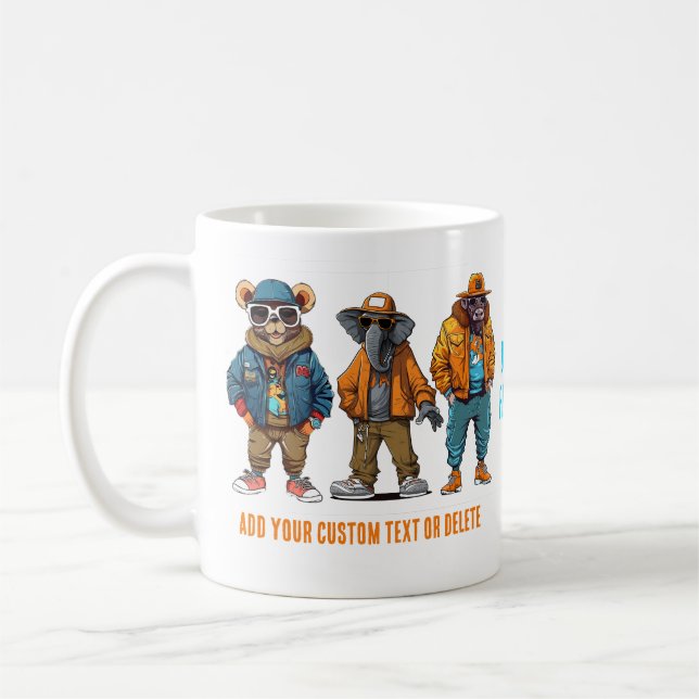 Funny Animals Geschenk Fashion Coffee Kaffeetasse (Links)