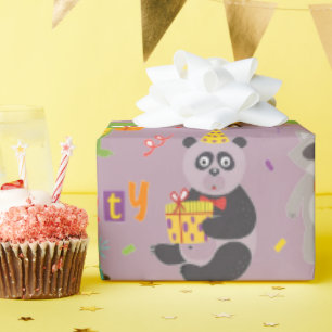 Funny Animals Happy Birthday Geschenkpapier