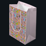 Funny Animals Happy Birthday Mittlere Geschenktüte<br><div class="desc">Funny Animals Happy Birthday Medium Geschenktasche</div>