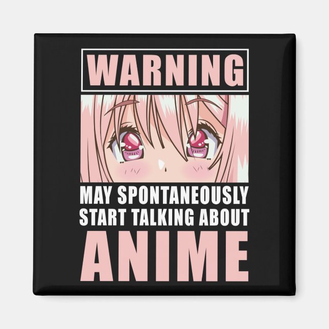 Funny Anime Girl Japanese Otaku Manga Japan Magnet (Vorne)