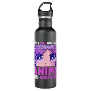 Funny Anime Girl Just A Girl Lieben Anime und S Edelstahlflasche