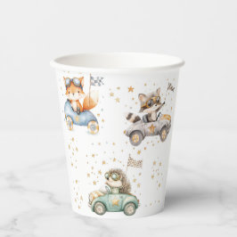 Funny Animes Race Cars 2. Geburtstag Pappbecher