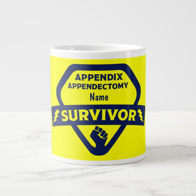 Funny Anlage Removal Operation Appendectomie Jumbo-Tasse (Vorderseite)