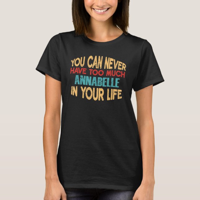 Funny Annabelle Personalisiert Tshirt Vorname Jok (Vorderseite)
