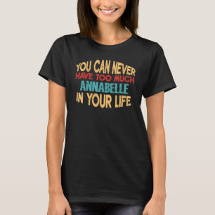 Funny Annabelle Personalisiert Tshirt Vorname Jok