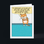 Funny Annoyed and Grumpy Cat Geburtstagskarte Karte<br><div class="desc">Die lustige Geburtstagskarte zeigt eine verärgerte Katze,  die nicht will,  von einem Nickerchen wecken,  das mit einem Hof gekitzelt und als "Pookie" bezeichnet wird. Ich kann ihm nicht vorwerfen,  mürrisch zu sein.  Vom Erfinder des beliebten Webcomic Captain Scratchy. ©2015 Chuck Ingwersen</div>