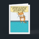 Funny Annoyed and Grumpy Cat Geburtstagskarte Karte<br><div class="desc">Die lustige Geburtstagskarte zeigt eine verärgerte Katze,  die nicht will,  von einem Nickerchen wecken,  das mit einem Hof gekitzelt und als "Pookie" bezeichnet wird. Ich kann ihm nicht vorwerfen,  mürrisch zu sein.  Vom Erfinder des beliebten Webcomic Captain Scratchy. ©2015 Chuck Ingwersen</div>