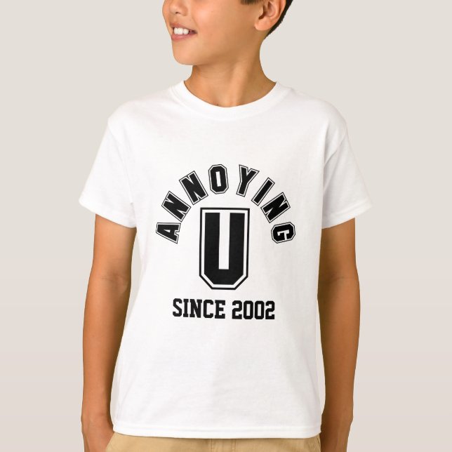 Funny Annoying You Boy T-Shirt, Black T-Shirt (Vorderseite)