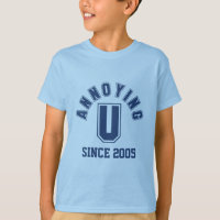 Funny Annoying You Girl's T-Shirt, Blue