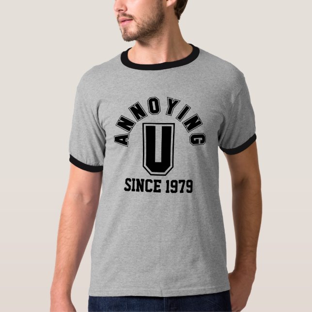 Funny Annoying You Men's T-Shirt, Black T-Shirt (Vorderseite)