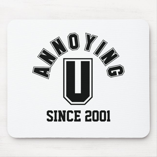 Funny Annoying You Mousepad, Black Mousepad (Vorne)