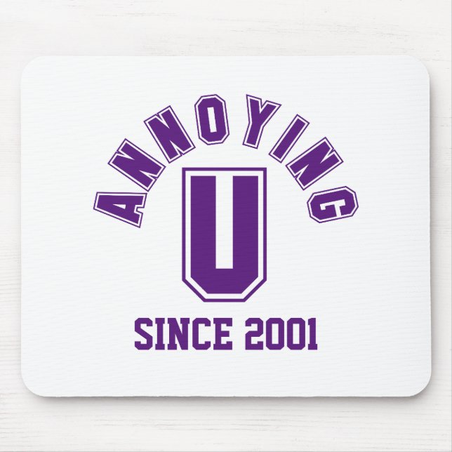 Funny Annoying You Mousepad, Lila Mousepad (Vorne)