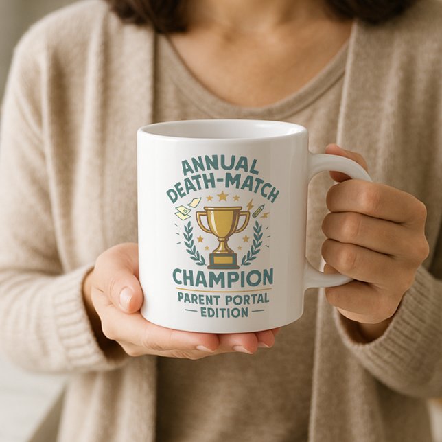 Funny Annual Death Match Champion Parent Portal Kaffeetasse (Von Creator hochgeladen)