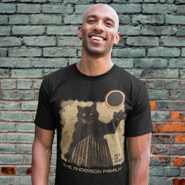 Funny Annual Solar Eclipse Cat 2. Oktober 2024 T-Shirt
