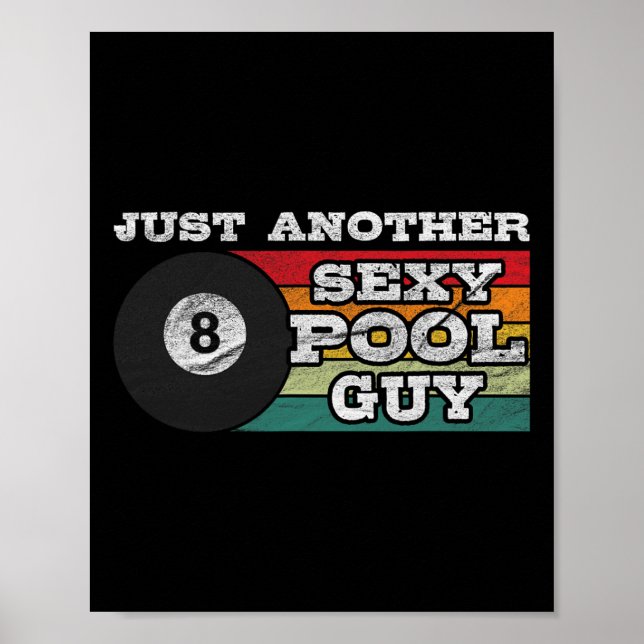 Funny Another Y Billiard Man Poster (Vorne)