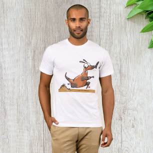 Funny Anteater Cartoon Quirky Running Animal T-Shirt