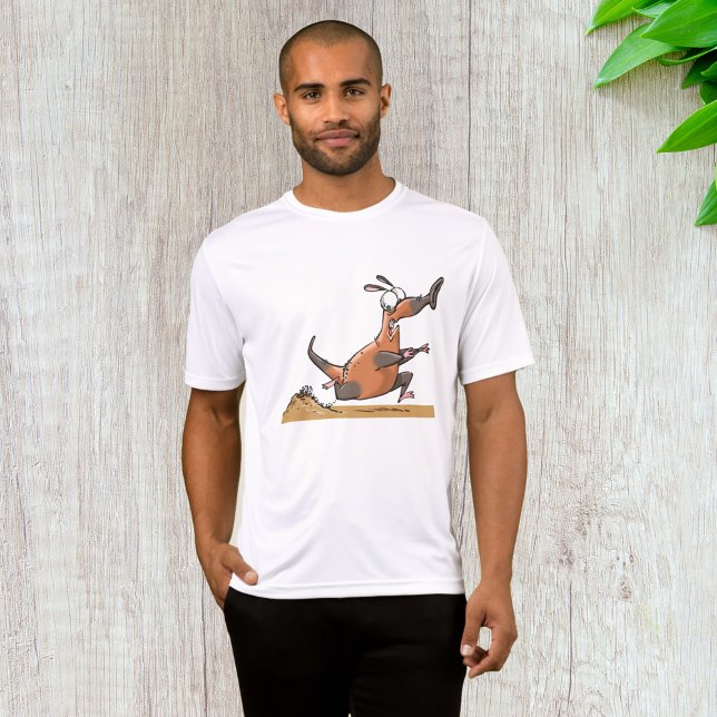 Funny Anteater Cartoon Quirky Running Animal T-Shirt (Von Creator hochgeladen)