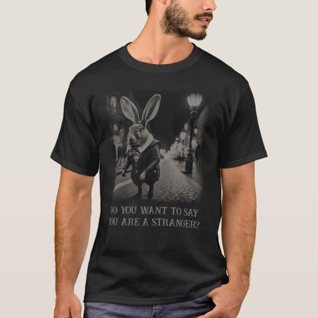 Funny Anthropomorpher Kaninchen-T - Shirt (Vorderseite)