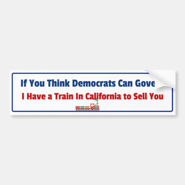 Funny Anti-Demokrat Konservative Sticker Autoaufkleber (Vorne)