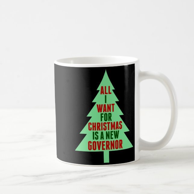 Funny Anti Governor Litical Christmas Humor  Kaffeetasse (Rechts)
