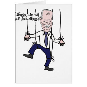 Funny Anti Joe Biden Puppet Politischer Cartoon