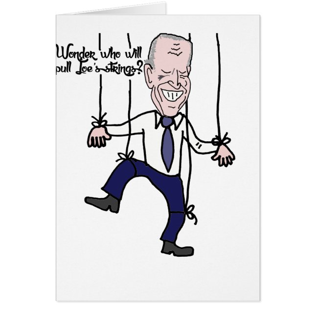 Funny Anti Joe Biden Puppet Politischer Cartoon (Vorne)