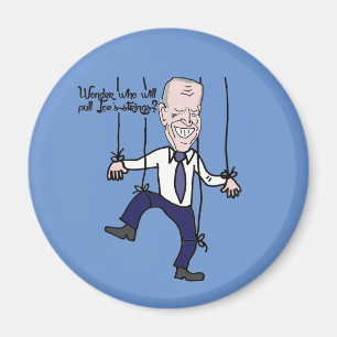 Funny Anti Joe Biden Puppet Politischer Cartoon Magnet