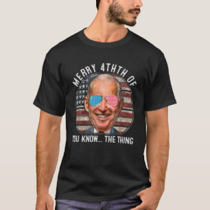 Funny Anti Joe Biden verwirrte fröhliches Glück 4t T-Shirt