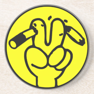 Funny Anti-Raucher ⚠ thailändisches ⚠ Sandstein Untersetzer