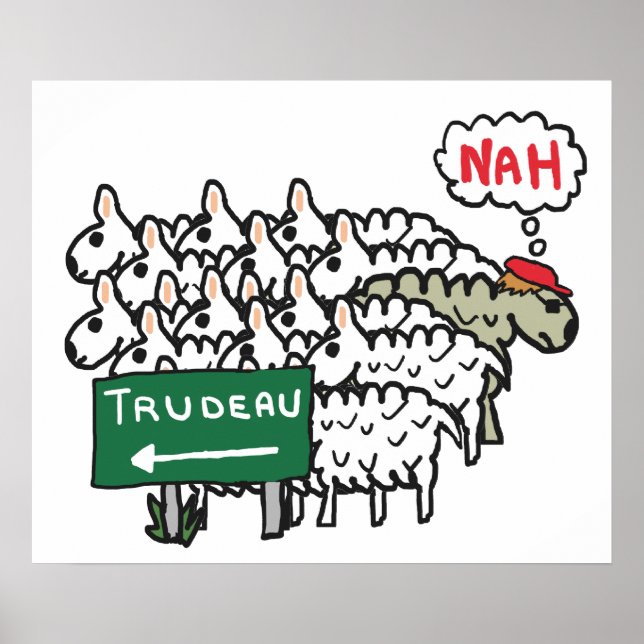 Funny Anti Trudeau Poster (Vorne)