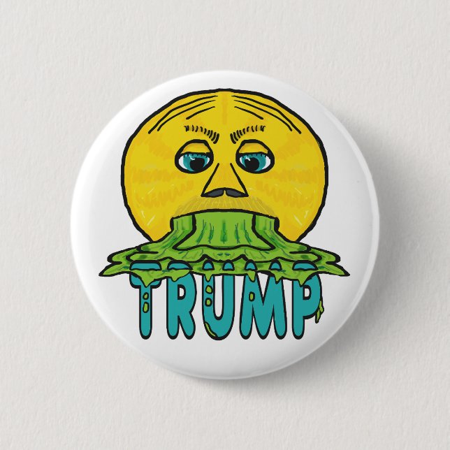 Funny Anti Trump Button (Vorderseite)