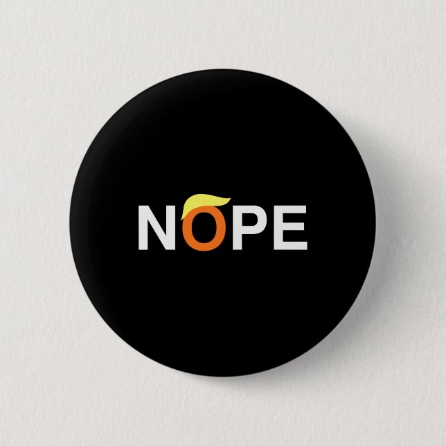 Funny Anti-Trump Button (Vorderseite)