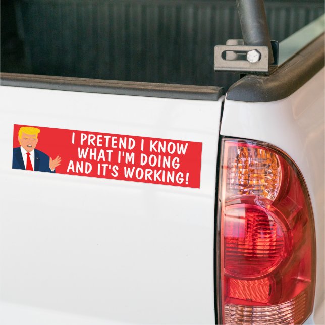 Funny Anti Trump Car Autoaufkleber (Auf Lkw)