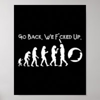Funny Anti Trump - Geh zurück! Trump Evolution T-S