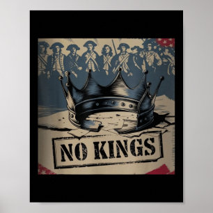 Funny Anti Trump, No Kings, Anti-Faschismus, Polit Poster
