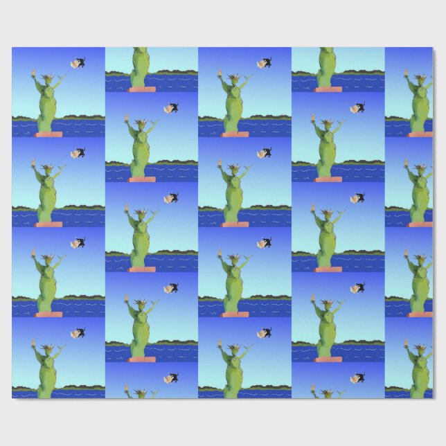 Funny Anti Trump Politisches Weihnachtsfest Neujah Geschenkpapier (Flach)