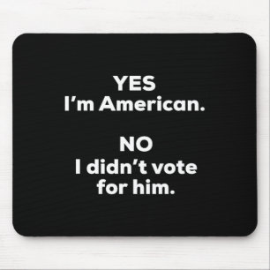 Funny Anti Trump T-Shirts Uni-Erwachsene Black Sma Mousepad