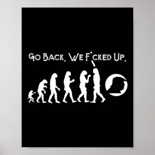 Funny Anti Trump - Trump Evolution T-Shirt zurückz Poster
