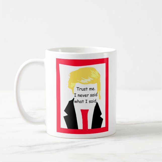 Funny Anti Trump wählt Souvenir Collvable Kaffeetasse (Links)