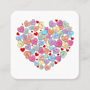 Funny Anti Valentinstag Quadratische Visitenkarte